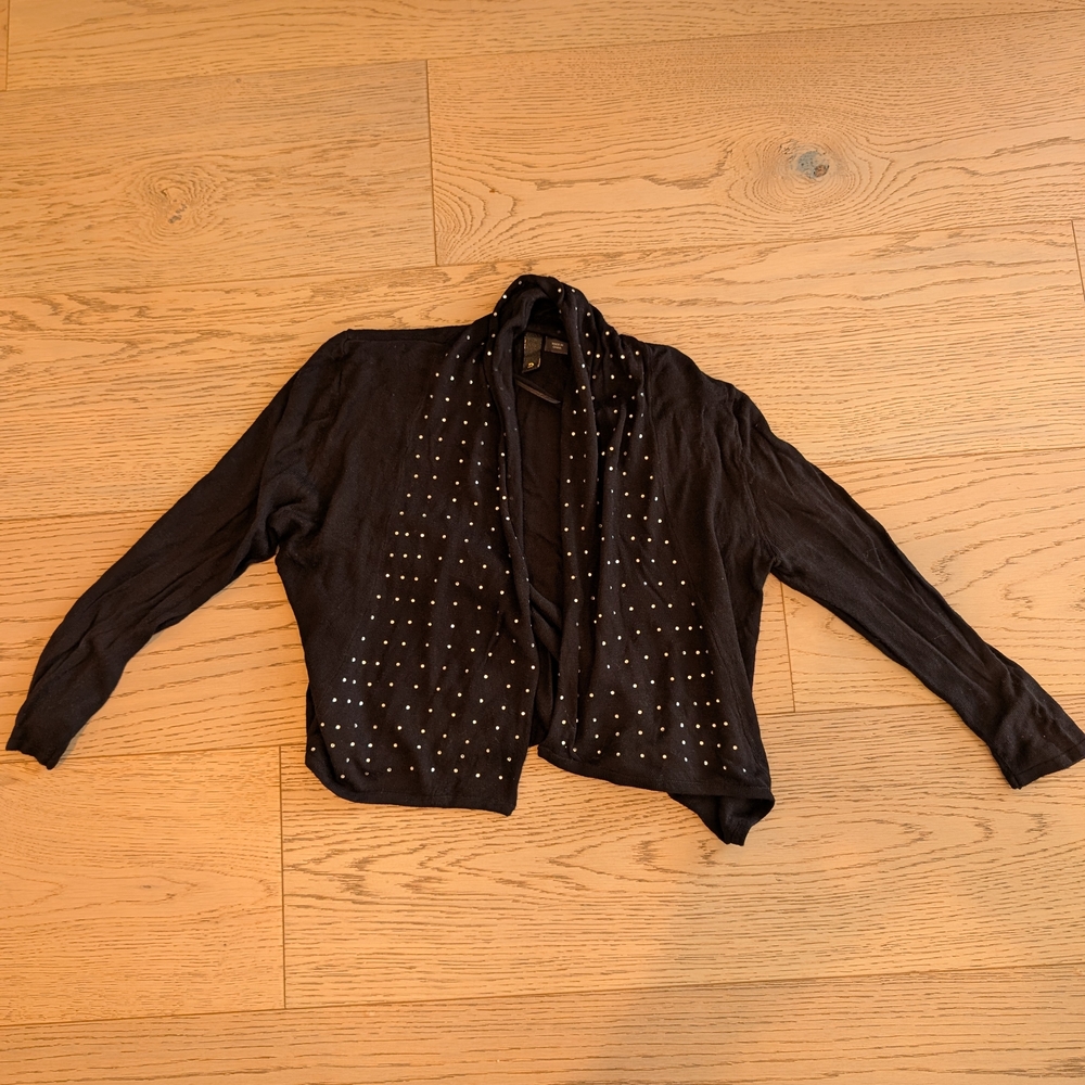 H&M Black Women's Cardigan with Stud Accents
